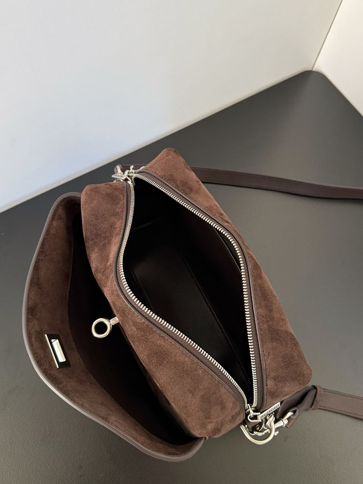バレンシアガ バッグ 人気 BALENCIAGA ライト エスプレッソ の ウィメンズ Rodeo ハンドバッグ スモール 7897792AB4G2308 バレンシアガ バッグ ショルダー - 画像 (6)