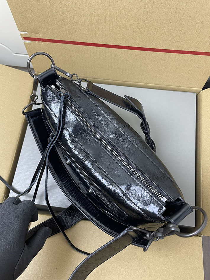 バレンシアガ バッグ 人気 レディース BALENCIAGA Le City Moto スモール ブラック 8660572ABEK1000 バレンシアガ バッグ メンズ アウトレット - 画像 (7)