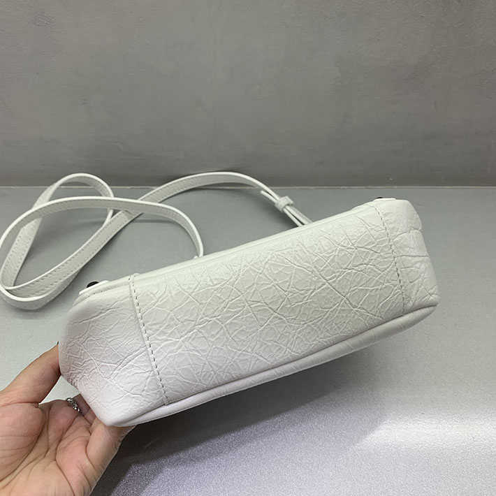 バレンシアガ バッグ 人気 レディース BALENCIAGA Le City フラップバッグ ナノ オプティックホワイト 8658572ABEK9001 バレンシアガ ミニバッグ ショルダー - 画像 (6)