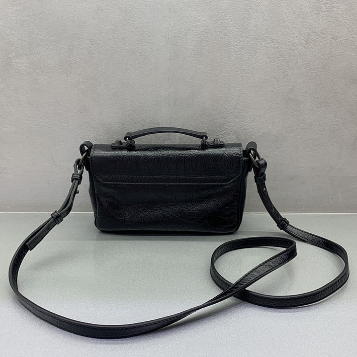 バレンシアガ バッグ 人気 レディース BALENCIAGA Le City フラップバッグ ナノ ブラック 8658572ABEK1000 バレンシアガ ミニシティ - 画像 (8)