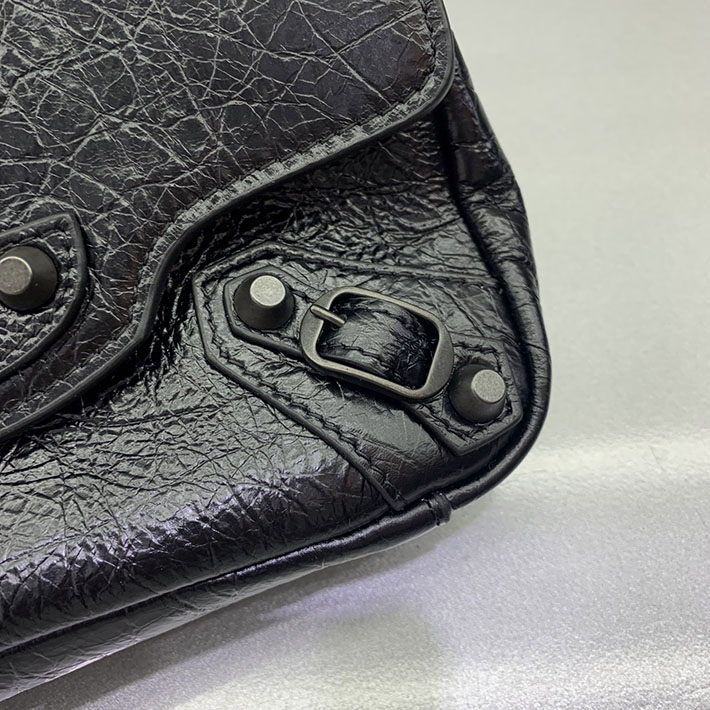 バレンシアガ バッグ 人気 レディース BALENCIAGA Le City フラップバッグ ナノ ブラック 8658572ABEK1000 バレンシアガ ミニシティ - 画像 (5)
