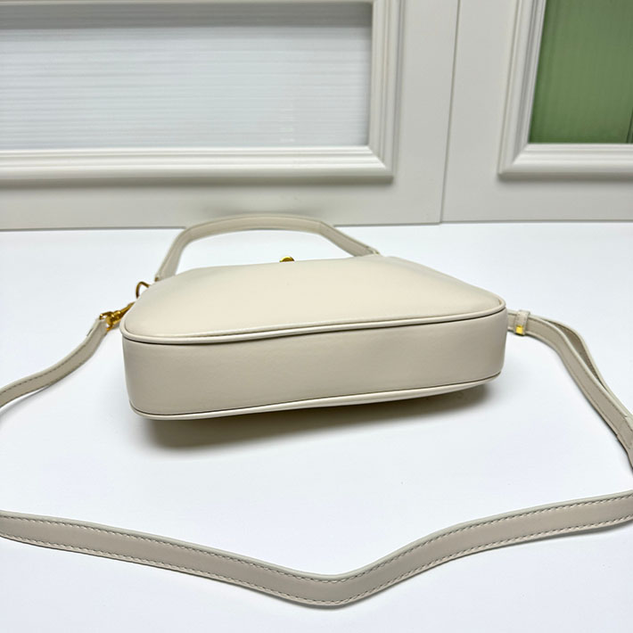 セリーヌ バッグ 人気 CELINE スモール カミーユ 16(セーズ)ソフト バッグ ライス 120693FX9.01RC セリーヌ 店舗 アウトレット - 画像 (4)