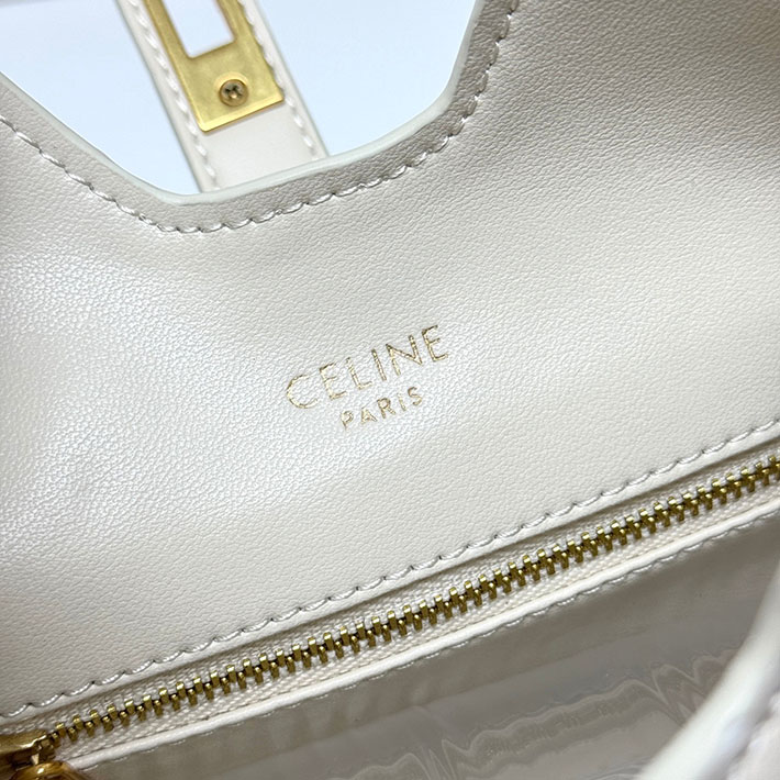 セリーヌ バッグ 人気 CELINE スモール カミーユ 16(セーズ)ソフト バッグ ライス 120693FX9.01RC セリーヌ 店舗 アウトレット - 画像 (3)