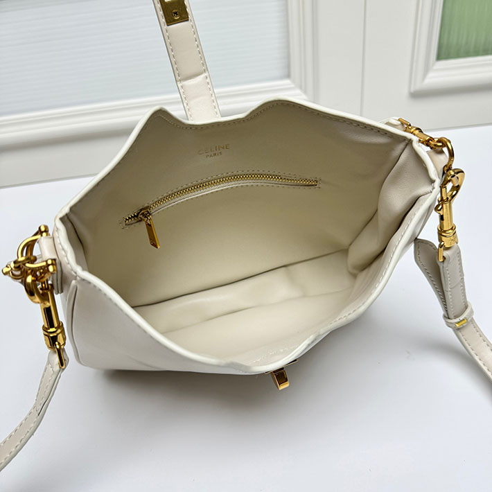 セリーヌ バッグ 人気 CELINE スモール カミーユ 16(セーズ)ソフト バッグ ライス 120693FX9.01RC セリーヌ 店舗 アウトレット - 画像 (2)