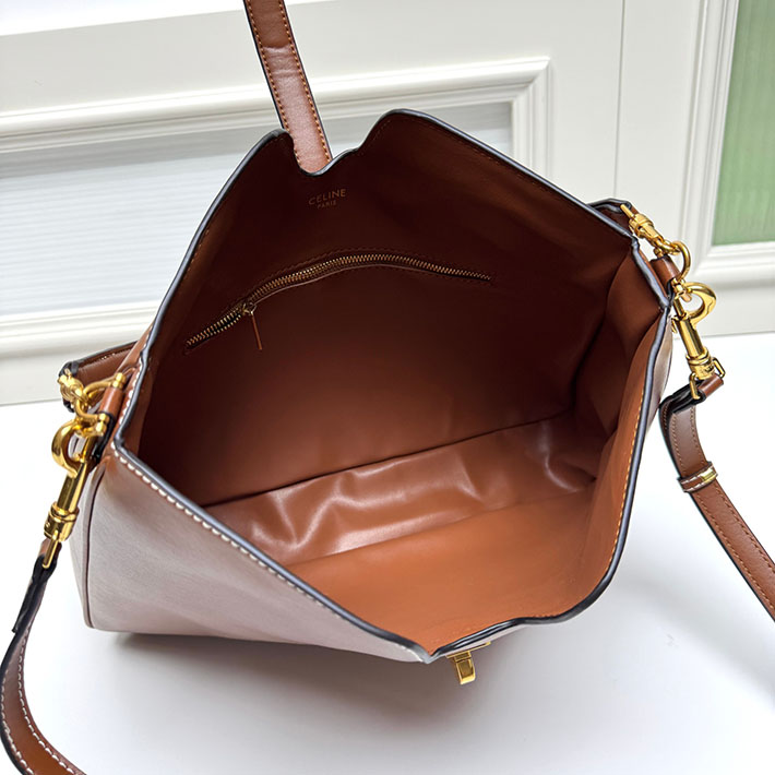 セリーヌ バッグ 人気 CELINE ミディアム カミーユ 16(セーズ)ソフト バッグ タン 119563FX9.04LU セリーヌ アウトレット 値段 - 画像 (2)