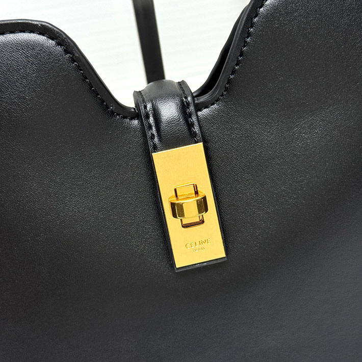 セリーヌ バッグ 人気 CELINE スモール カミーユ 16(セーズ)ソフト バッグ ブラック 120693FX9.38NO セリーヌ 店舗 日本 - 画像 (9)