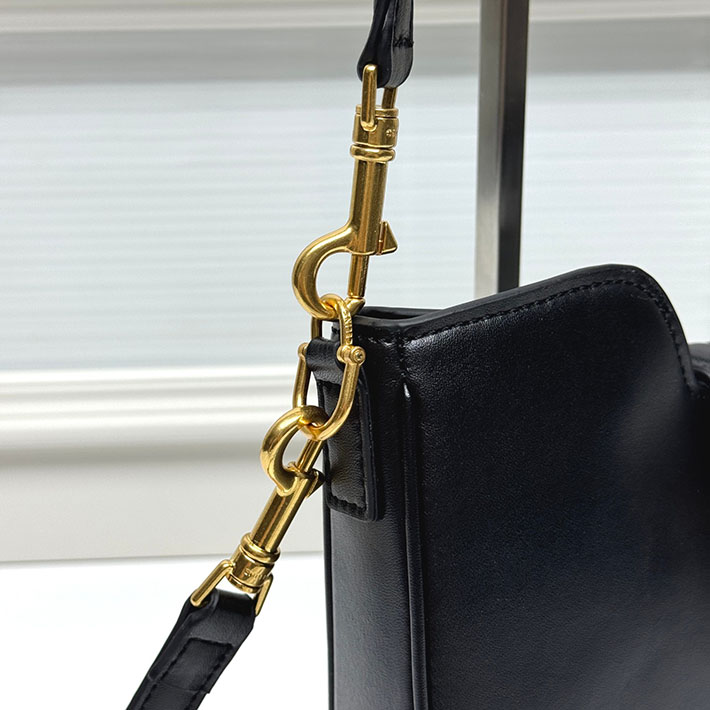 セリーヌ バッグ 人気 CELINE スモール カミーユ 16(セーズ)ソフト バッグ ブラック 120693FX9.38NO セリーヌ 店舗 日本 - 画像 (7)
