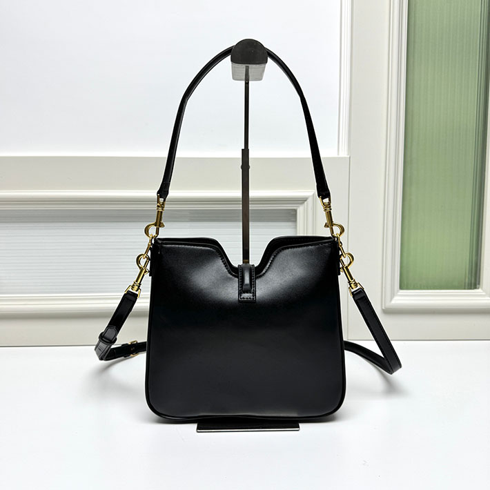 セリーヌ バッグ 人気 CELINE スモール カミーユ 16(セーズ)ソフト バッグ ブラック 120693FX9.38NO セリーヌ 店舗 日本 - 画像 (6)