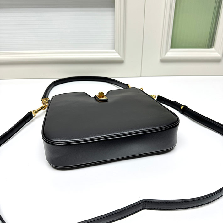 セリーヌ バッグ 人気 CELINE スモール カミーユ 16(セーズ)ソフト バッグ ブラック 120693FX9.38NO セリーヌ 店舗 日本 - 画像 (4)