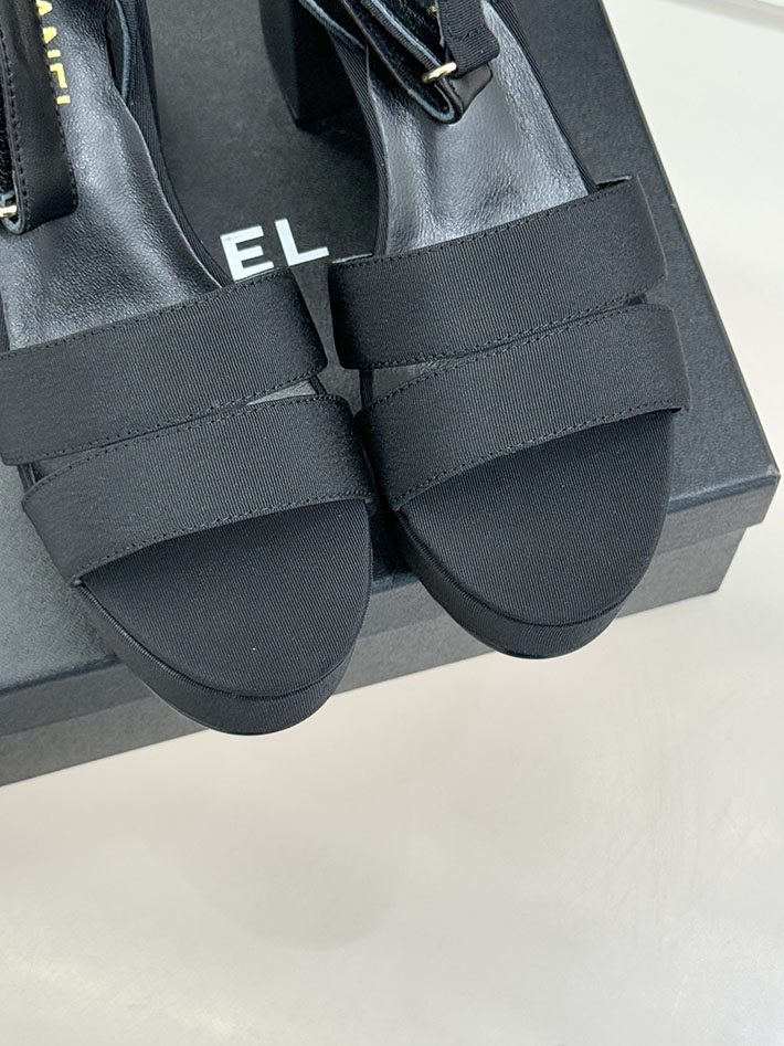 最高級シャネルスーパーコピー CHANEL シースルー スポーツ サンダル 厚底 レディース ブラック 2631087 シャネル サンダル 公式 - 画像 (6)