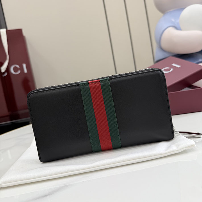 グッチ 財布 アウトレット GUCCI 財布 ウェブ トレードマーク ジップアラウンドウォレット ブラック 867284 AAGIT 1053 グッチ 長財布 メンズ - 画像 (9)