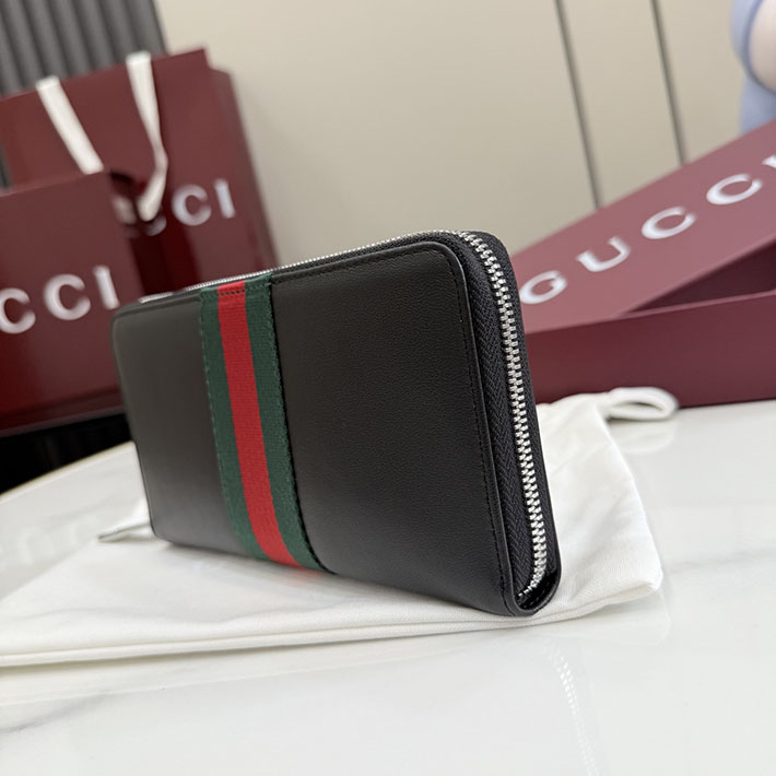 グッチ 財布 アウトレット GUCCI 財布 ウェブ トレードマーク ジップアラウンドウォレット ブラック 867284 AAGIT 1053 グッチ 長財布 メンズ - 画像 (6)