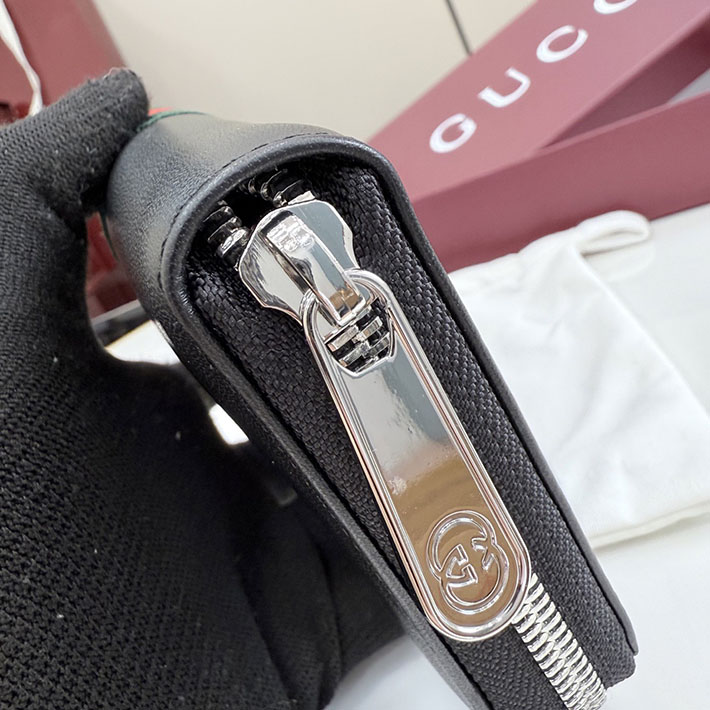 グッチ 財布 アウトレット GUCCI 財布 ウェブ トレードマーク ジップアラウンドウォレット ブラック 867284 AAGIT 1053 グッチ 長財布 メンズ - 画像 (5)