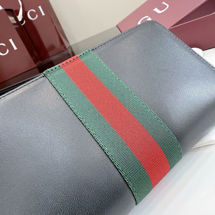 グッチ 財布 アウトレット GUCCI 財布 ウェブ トレードマーク ジップアラウンドウォレット ブラック 867284 AAGIT 1053 グッチ 長財布 メンズ - 画像 (4)