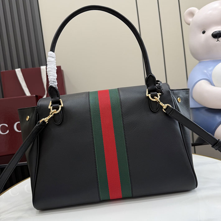 グッチ直営アウトレット店 GUCCI パパラッツォ ミディアム トップハンドルバッグ ブラック 875018 AAGIQ 1053 レディース グッチ バッグ - 画像 (11)
