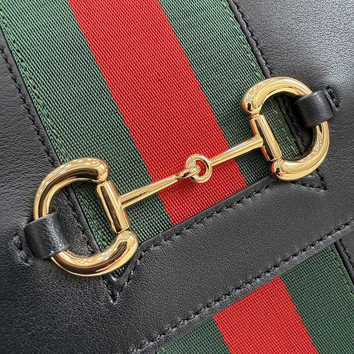 グッチ直営アウトレット店 GUCCI パパラッツォ ミディアム トップハンドルバッグ ブラック 875018 AAGIQ 1053 レディース グッチ バッグ - 画像 (9)