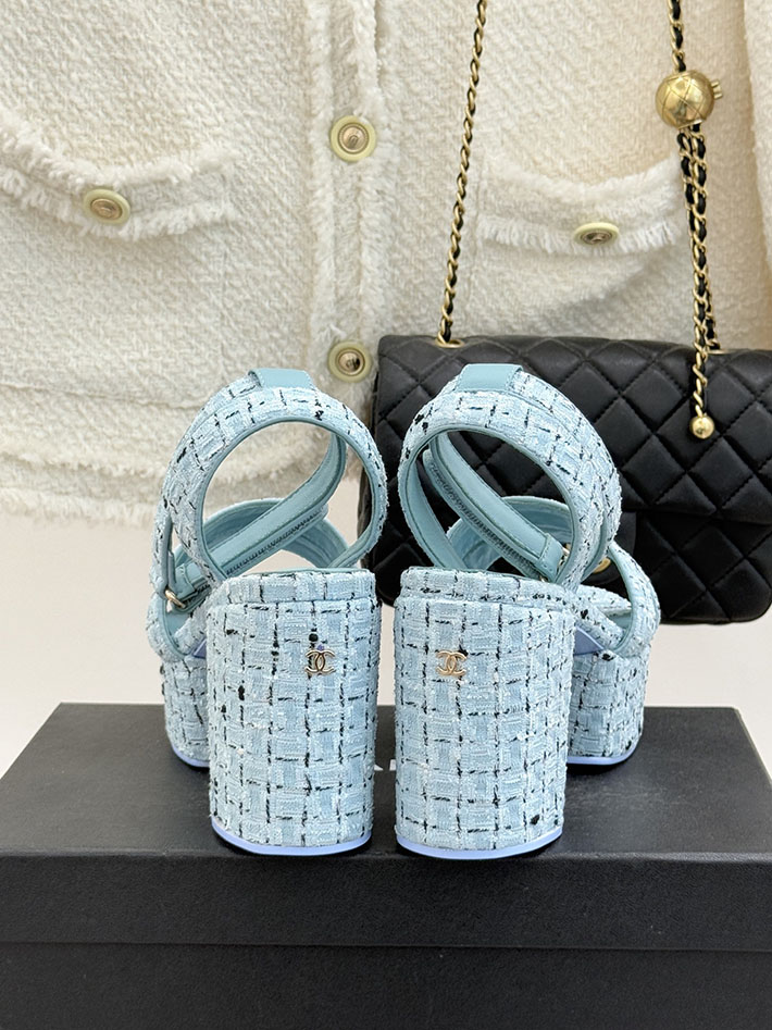 最高級シャネルスーパーコピー CHANEL シースルー スポーツ サンダル 厚底 レディース スカイブルー 2631093 シャネル サンダル アウトレット - 画像 (5)