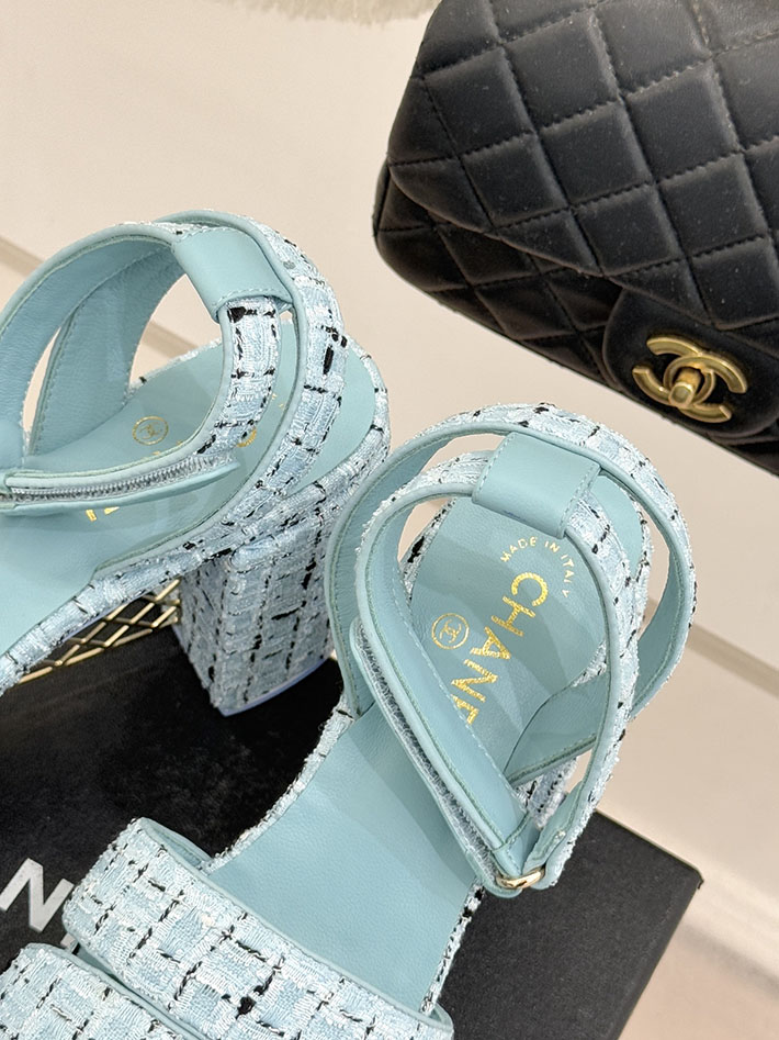 最高級シャネルスーパーコピー CHANEL シースルー スポーツ サンダル 厚底 レディース スカイブルー 2631093 シャネル サンダル アウトレット - 画像 (3)
