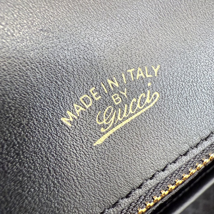 グッチ直営アウトレット店 GUCCI パパラッツォ ラージ トップハンドルバッグ ブラック 875019 AAGIQ 1053 グッチ パパラッツォ - 画像 (3)