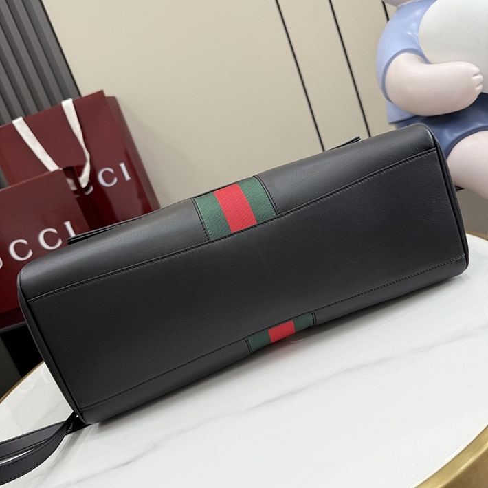 グッチ直営アウトレット店 GUCCI パパラッツォ ラージ トップハンドルバッグ ブラック 875019 AAGIQ 1053 グッチ パパラッツォ - 画像 (11)