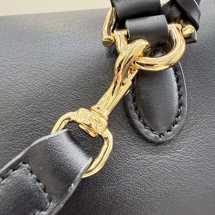 グッチ直営アウトレット店 GUCCI パパラッツォ ラージ トップハンドルバッグ ブラック 875019 AAGIQ 1053 グッチ パパラッツォ - 画像 (7)