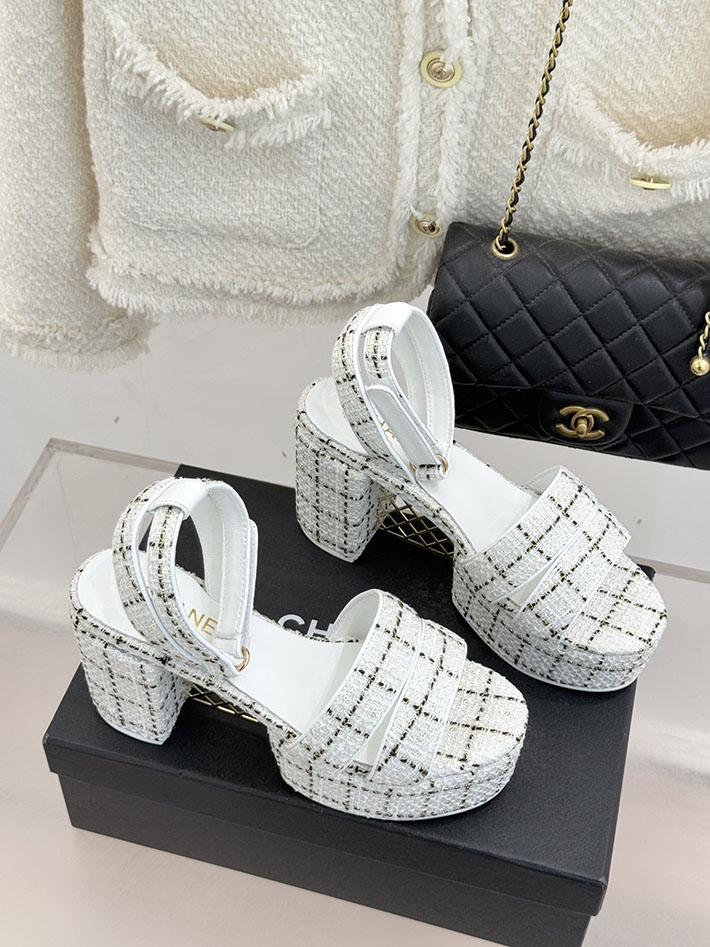 最高級シャネルスーパーコピー CHANEL シースルー スポーツ サンダル 厚底 レディース ホワイト 2631095 シャネル サンダル 白 - 画像 (8)