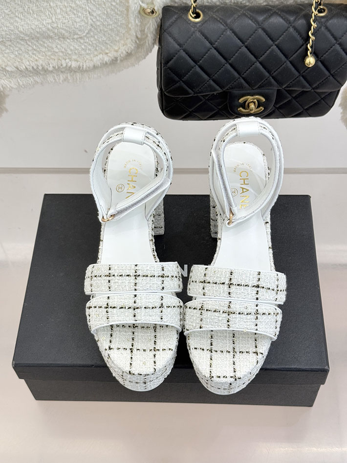 最高級シャネルスーパーコピー CHANEL シースルー スポーツ サンダル 厚底 レディース ホワイト 2631095 シャネル サンダル 白 - 画像 (7)