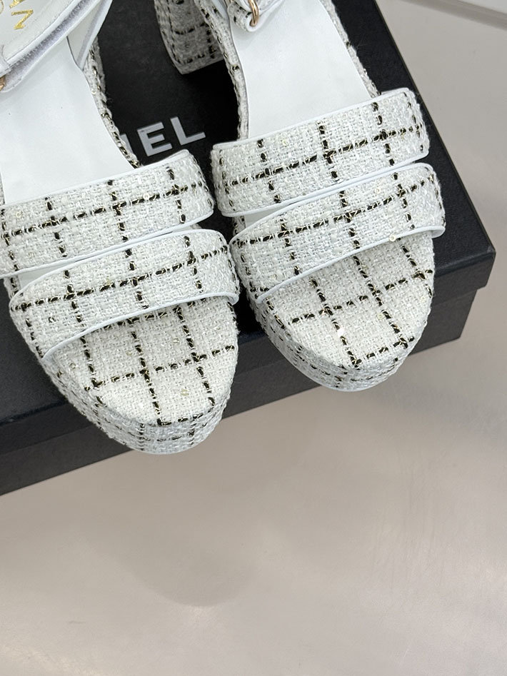 最高級シャネルスーパーコピー CHANEL シースルー スポーツ サンダル 厚底 レディース ホワイト 2631095 シャネル サンダル 白 - 画像 (4)