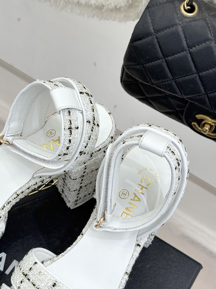 最高級シャネルスーパーコピー CHANEL シースルー スポーツ サンダル 厚底 レディース ホワイト 2631095 シャネル サンダル 白 - 画像 (3)