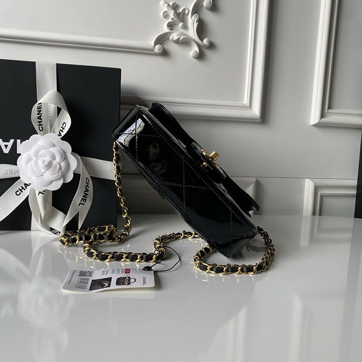 シャネル 新作バッグ 2026 CHANEL トップハンドル ミニ フラップ バッグ ブラック AS5805-B21985-94305 シャネル チェーンバッグ ミニ - 画像 (5)