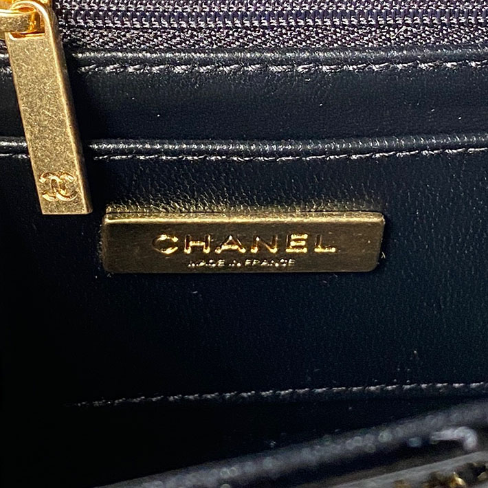 シャネル 新作バッグ 2026 CHANEL トップハンドル ミニ フラップ バッグ ブラック AS5805-B21985-94305 シャネル チェーンバッグ ミニ - 画像 (2)
