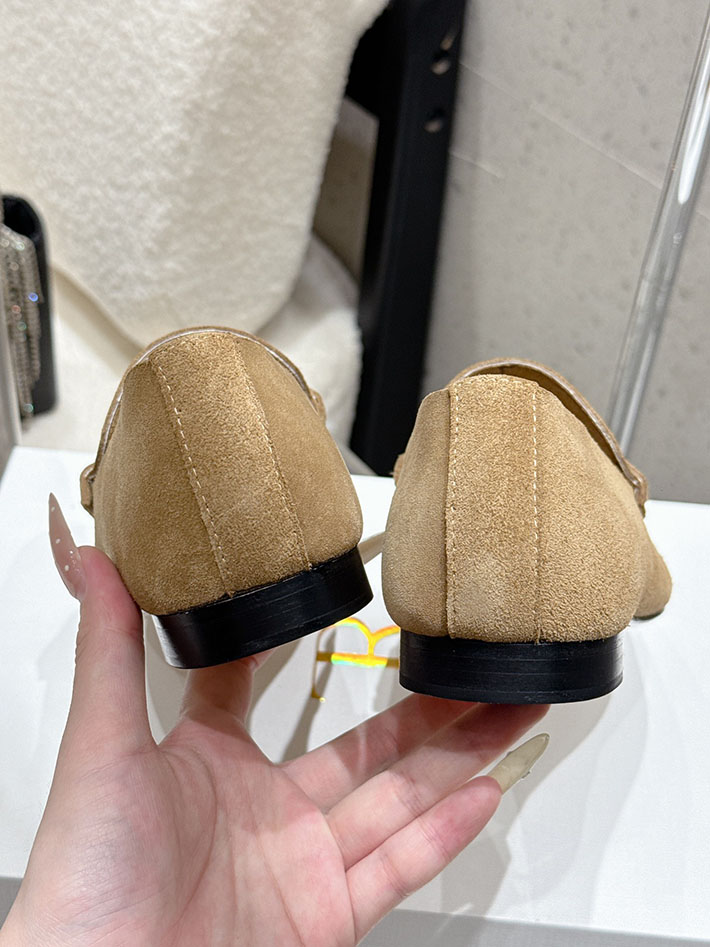 最高級ザロウスーパーコピー THE ROW スエードローファー パンプス シューズ レディース ワインレッド 2631137 ザロウ 靴 レディース - 画像 (5)