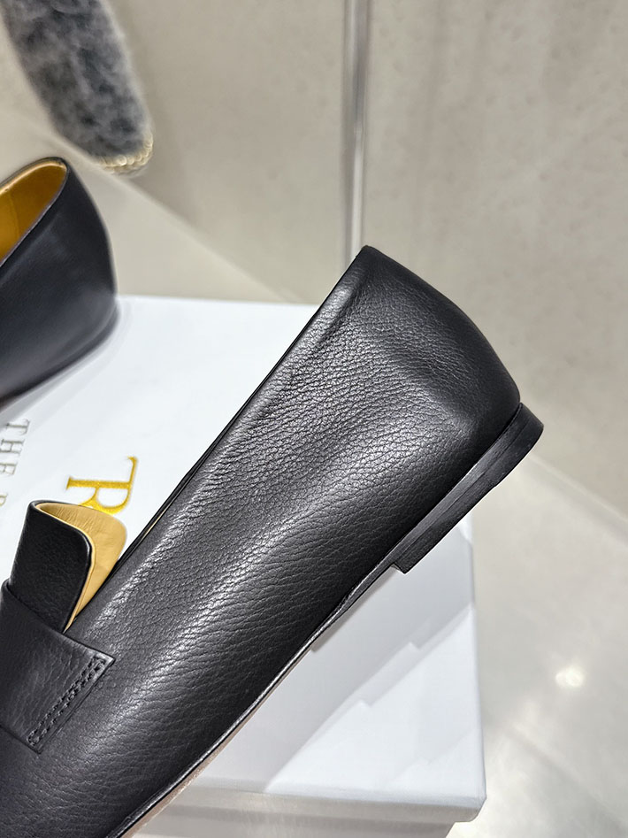 最高級ザロウスーパーコピー THE ROW Leather loafers ローファー レディース ブラック 2631144 ザロウ シューズ - 画像 (6)