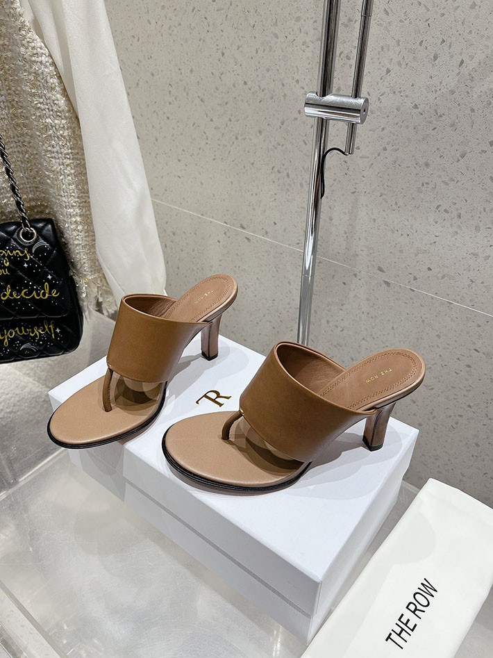 最高級ザロウスーパーコピー THE ROW サンダル SIGNUM HEEL SANDAL トングサンダル ブラウン 2631162 The Row 店舗 海外 - 画像 (9)