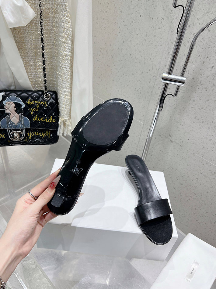 最高級ザロウスーパーコピー THE ROW フラットサンダル Chocolate Flat チョコレート フラット ブラック 2631176 The Row 靴 - 画像 (2)