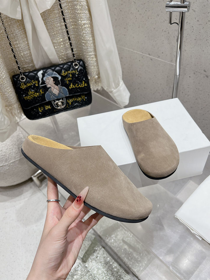 最高級ザロウスーパーコピー THE ROW Hugo Slide スエードミュール レディース 靴 グレー 2631185 ザロウ 店舗 大阪 - 画像 (6)