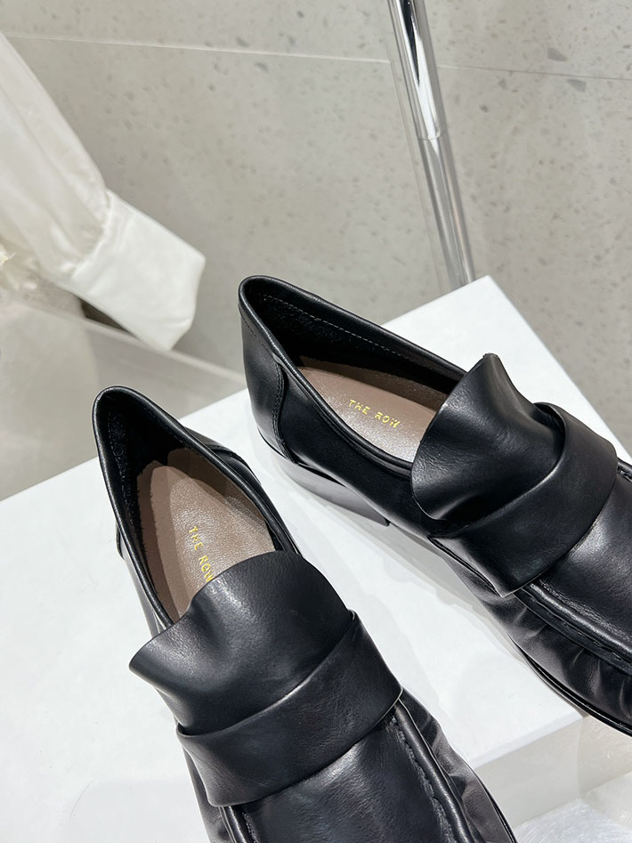 最高級ザロウスーパーコピー THE ROW Soft Loafer ナッパレザー ローファー シューズ 靴 ブラック 2631186 The Row 靴 - 画像 (5)