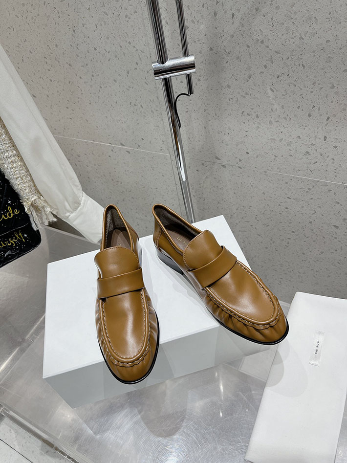 最高級ザロウスーパーコピー THE ROW Soft Loafer ナッパレザー ローファー シューズ 靴 ブラウン 2631187 The Row ローファー - 画像 (8)