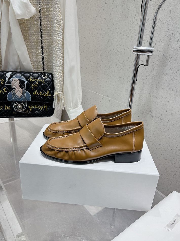 最高級ザロウスーパーコピー THE ROW Soft Loafer ナッパレザー ローファー シューズ 靴 ブラウン 2631187 The Row ローファー - 画像 (7)