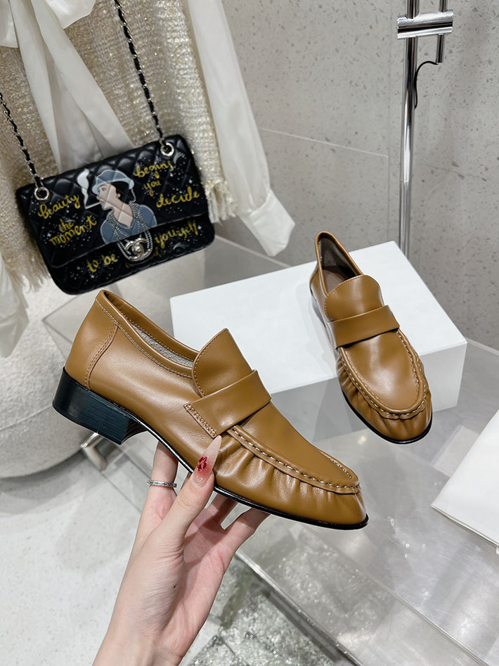 最高級ザロウスーパーコピー THE ROW Soft Loafer ナッパレザー ローファー シューズ 靴 ブラウン 2631187 The Row ローファー - 画像 (6)