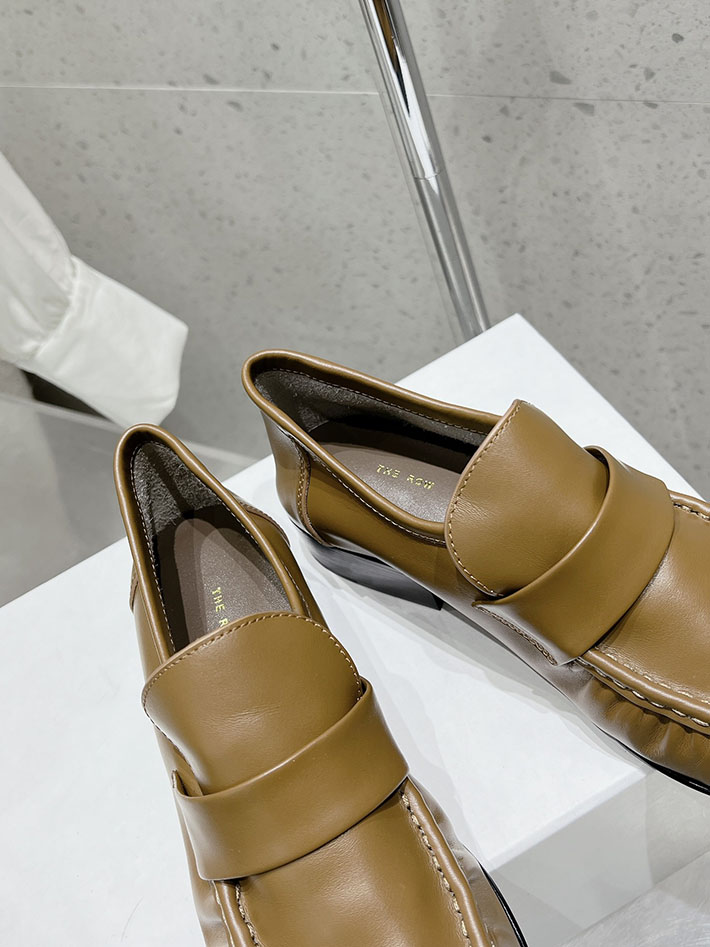 最高級ザロウスーパーコピー THE ROW Soft Loafer ナッパレザー ローファー シューズ 靴 ブラウン 2631187 The Row ローファー - 画像 (5)