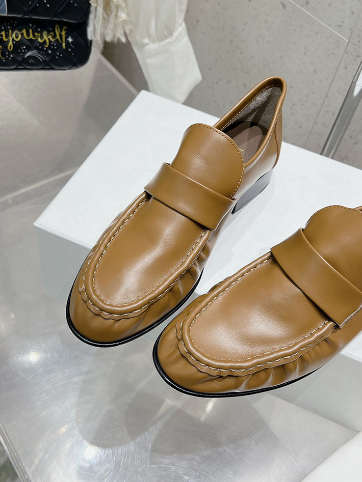 最高級ザロウスーパーコピー THE ROW Soft Loafer ナッパレザー ローファー シューズ 靴 ブラウン 2631187 The Row ローファー - 画像 (3)
