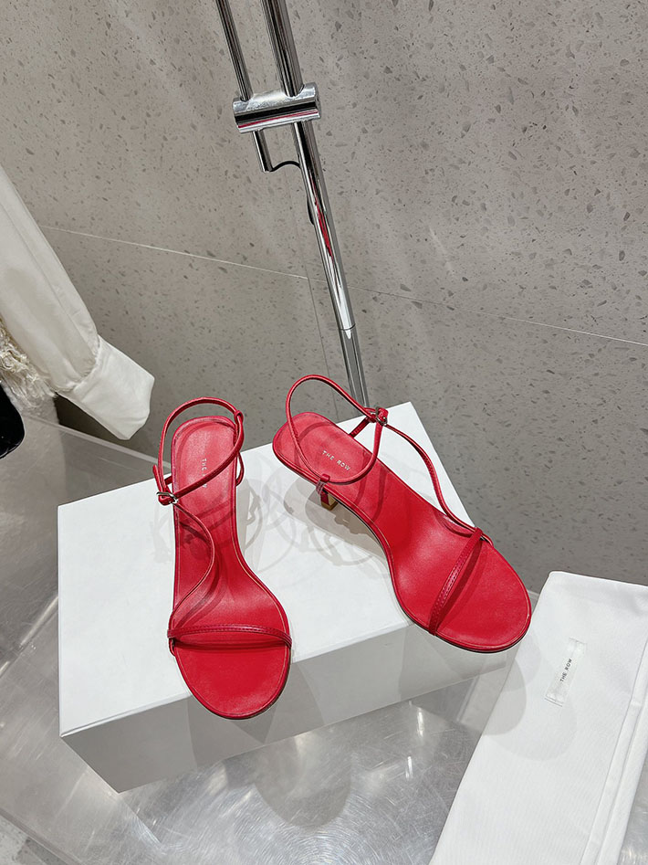 最高級ザロウスーパーコピー THE ROW ヒールサンダル BARE SANDAL ベア レディース 靴 レッド 2631192 The Row 靴 - 画像 (8)