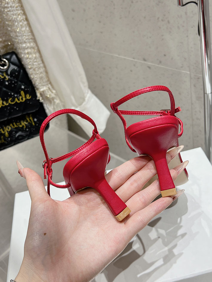 最高級ザロウスーパーコピー THE ROW ヒールサンダル BARE SANDAL ベア レディース 靴 レッド 2631192 The Row 靴 - 画像 (3)