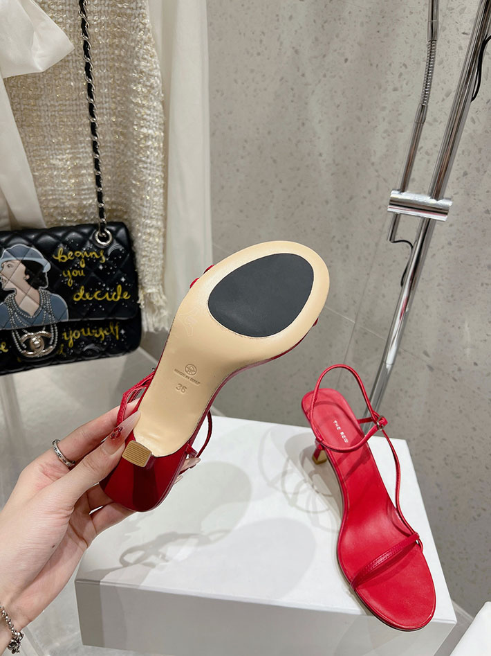 最高級ザロウスーパーコピー THE ROW ヒールサンダル BARE SANDAL ベア レディース 靴 レッド 2631192 The Row 靴 - 画像 (2)