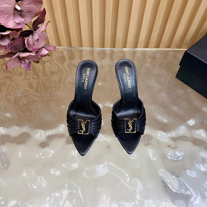 最高級サンローランスーパーコピー YSL バビロン ミュール スムースレザー ブラック 799606AAC4K1000 サンローラン サンダル レディース - 画像 (8)