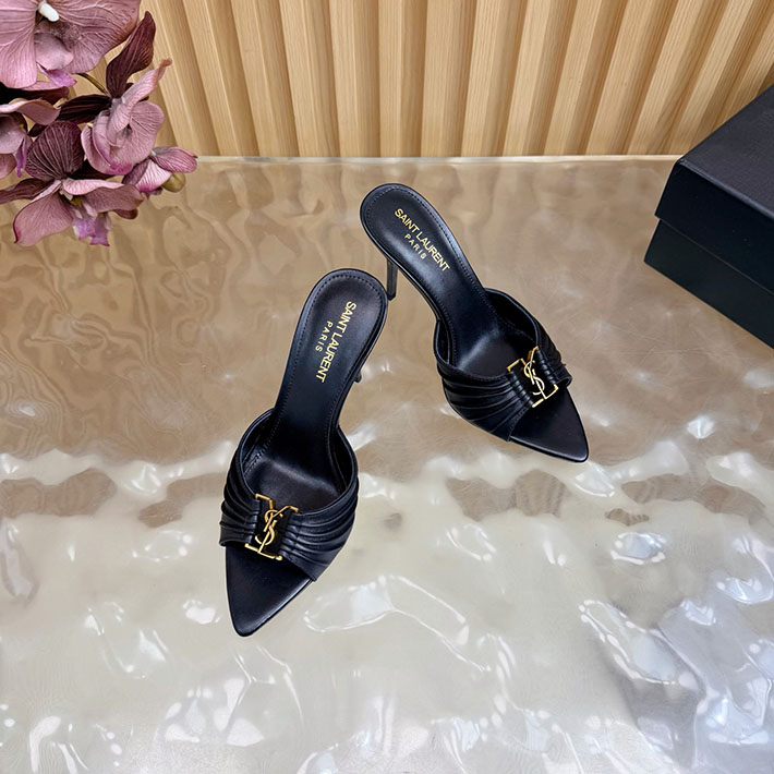 最高級サンローランスーパーコピー YSL バビロン ミュール スムースレザー ブラック 799606AAC4K1000 サンローラン サンダル レディース - 画像 (6)