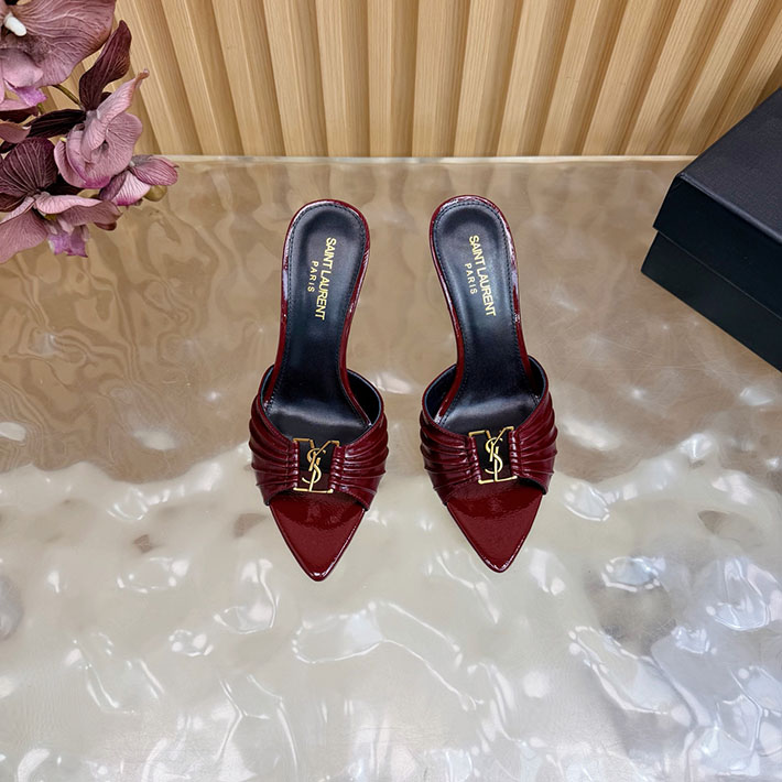 最高級サンローランスーパーコピー Saint Laurent バビロン ミュール スムースレザー レッド 2631201 サン ローラン 靴 サンダル - 画像 (8)
