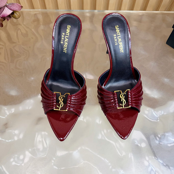 最高級サンローランスーパーコピー Saint Laurent バビロン ミュール スムースレザー レッド 2631201 サン ローラン 靴 サンダル - 画像 (7)