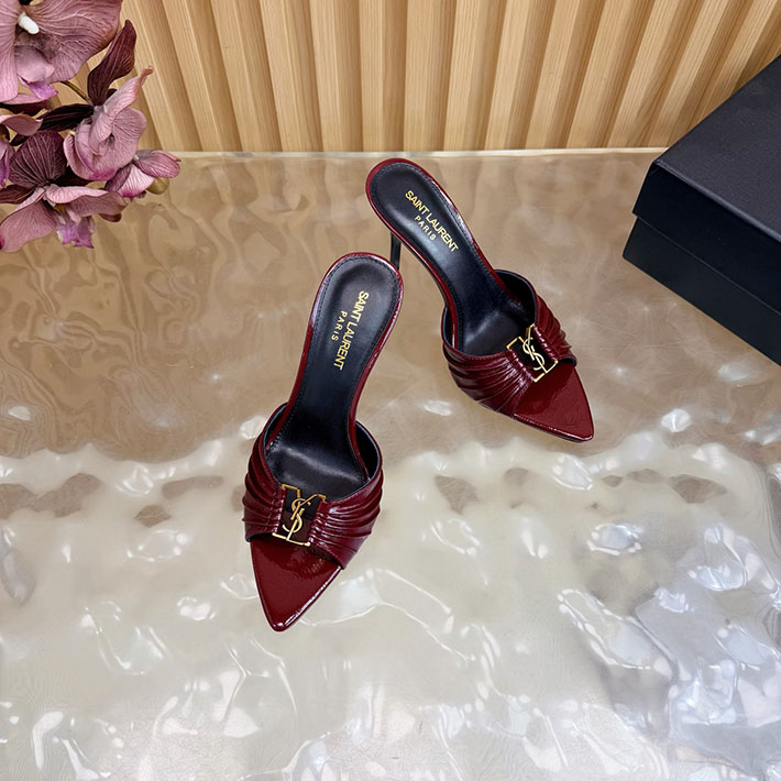 最高級サンローランスーパーコピー Saint Laurent バビロン ミュール スムースレザー レッド 2631201 サン ローラン 靴 サンダル - 画像 (6)